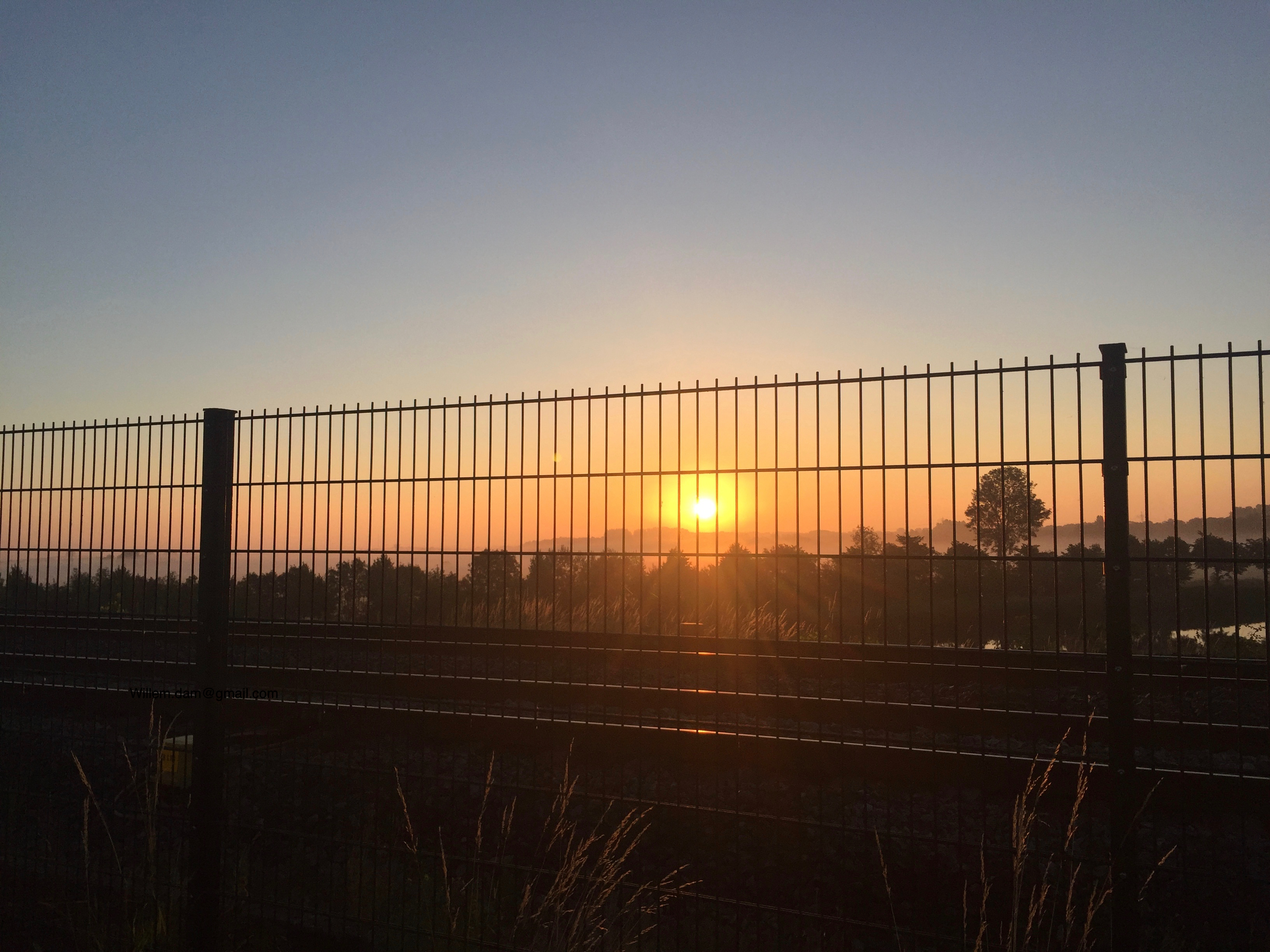 Zonsopkomst bij Noorderhoogebrug