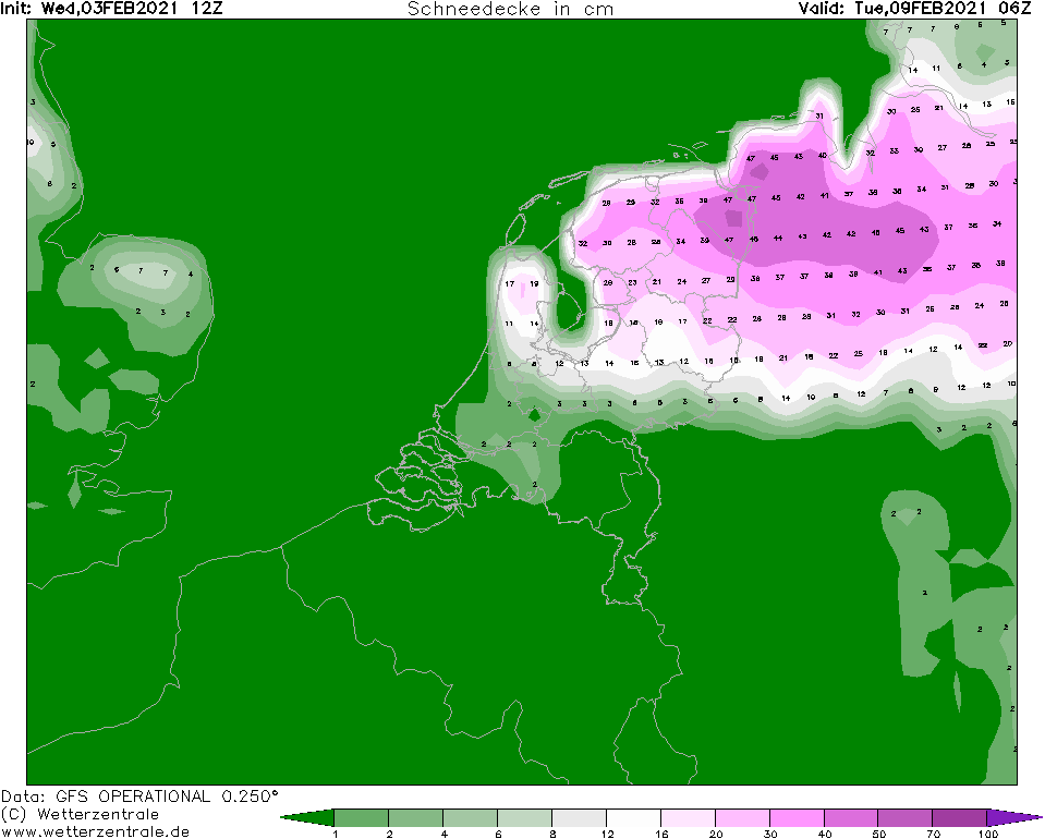 Weerwoord 138 Uur 50 Cm Sneeuw In O Groningen
