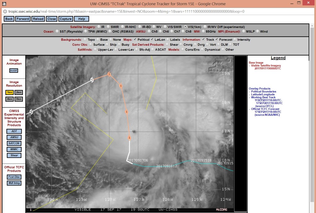 Weerwoord Hurricane Otis